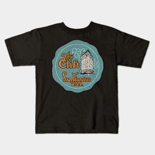 The Clift, San Francisco  - Vintage Style Faded Design Kids T-Shirt